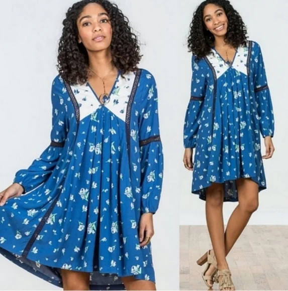 Matilda Jane Day Tripping Floral Swing Dress Size SMALL - Picture 1 of 3